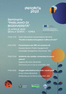 “Parliamo di Biodiversità” 22/04/2022 h.17.00 – Sala Serra