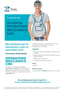 OPERATORE MECCANICO CNC